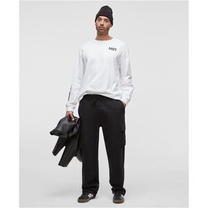 Mode Of One Mens Fleece Straight Leg Cargo Casual Pants, NWT